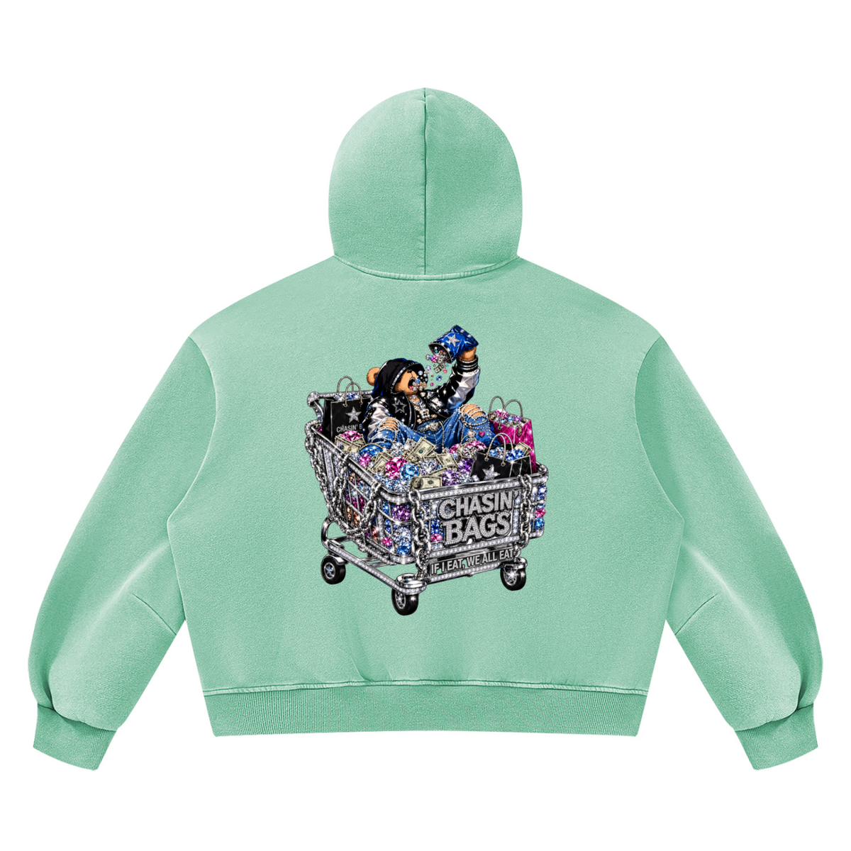 Unisex Vintage Wash Boxy Fleece Hoodie