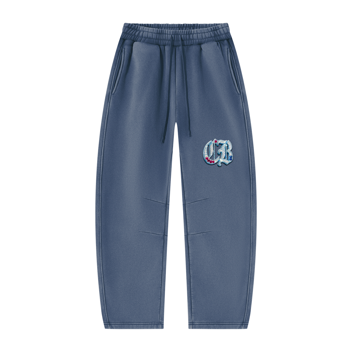 Unisex Vintage Wash Barrel Leg Fleece Sweatpants