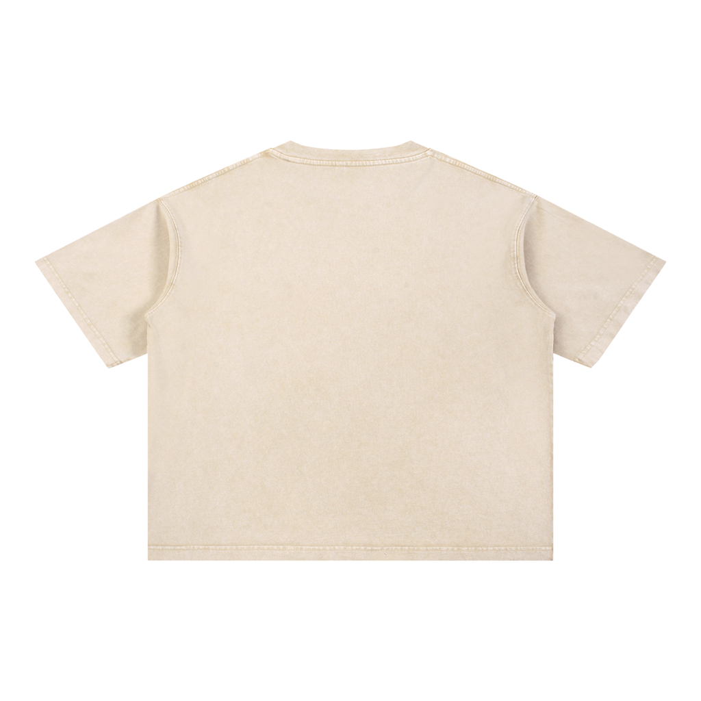 Icon drip Mineral Wash Boxy Cotton T-Shirt