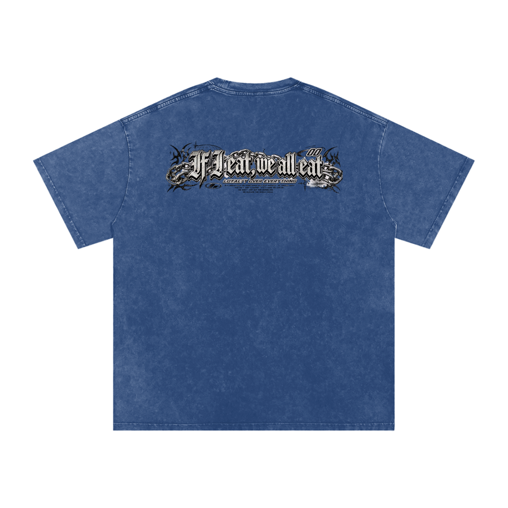 IF I EAT BEARY ON Snow Washed Oversized Cotton T-Shirt