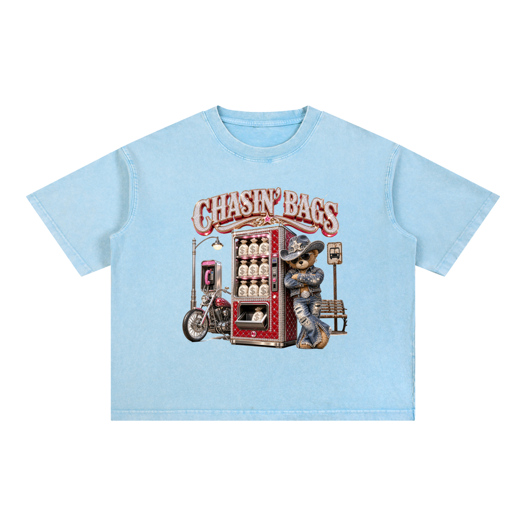 Mineral Wash Boxy Cotton T-Shirt