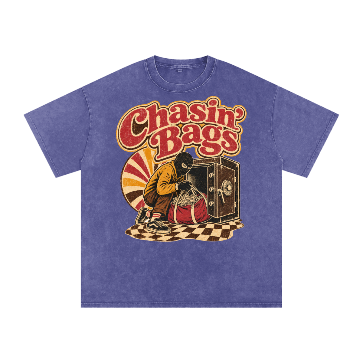 Snow Washed Oversized Cotton T-Shirt