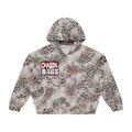BEARY Unisex Vintage Wash Leopard Full Zip Hoodie