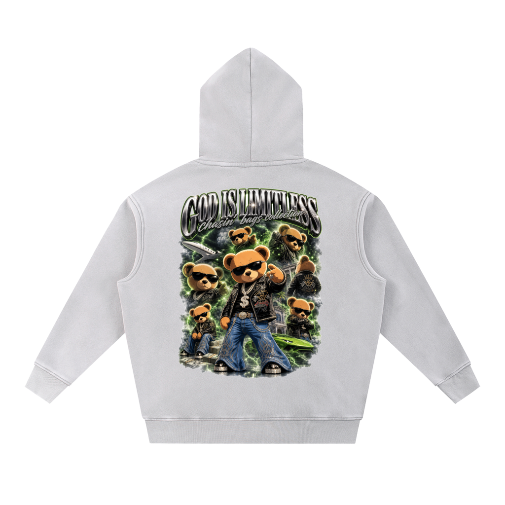 CB on Snow Wash Fleece Oversize Hoodie