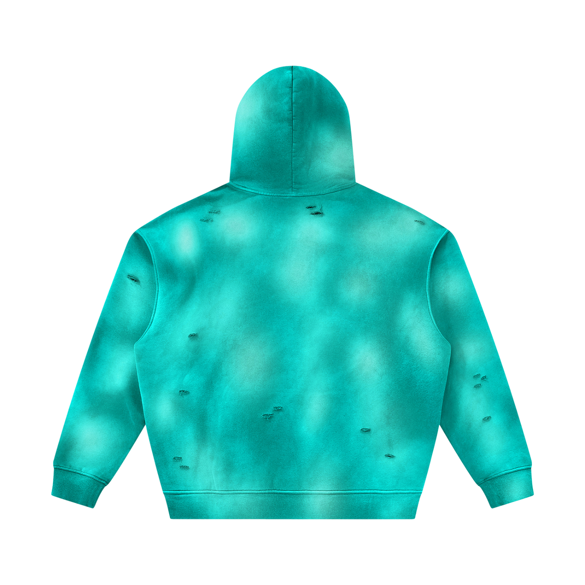 Unisex Sunfade Frayed Fleece Hoodie (set 1)