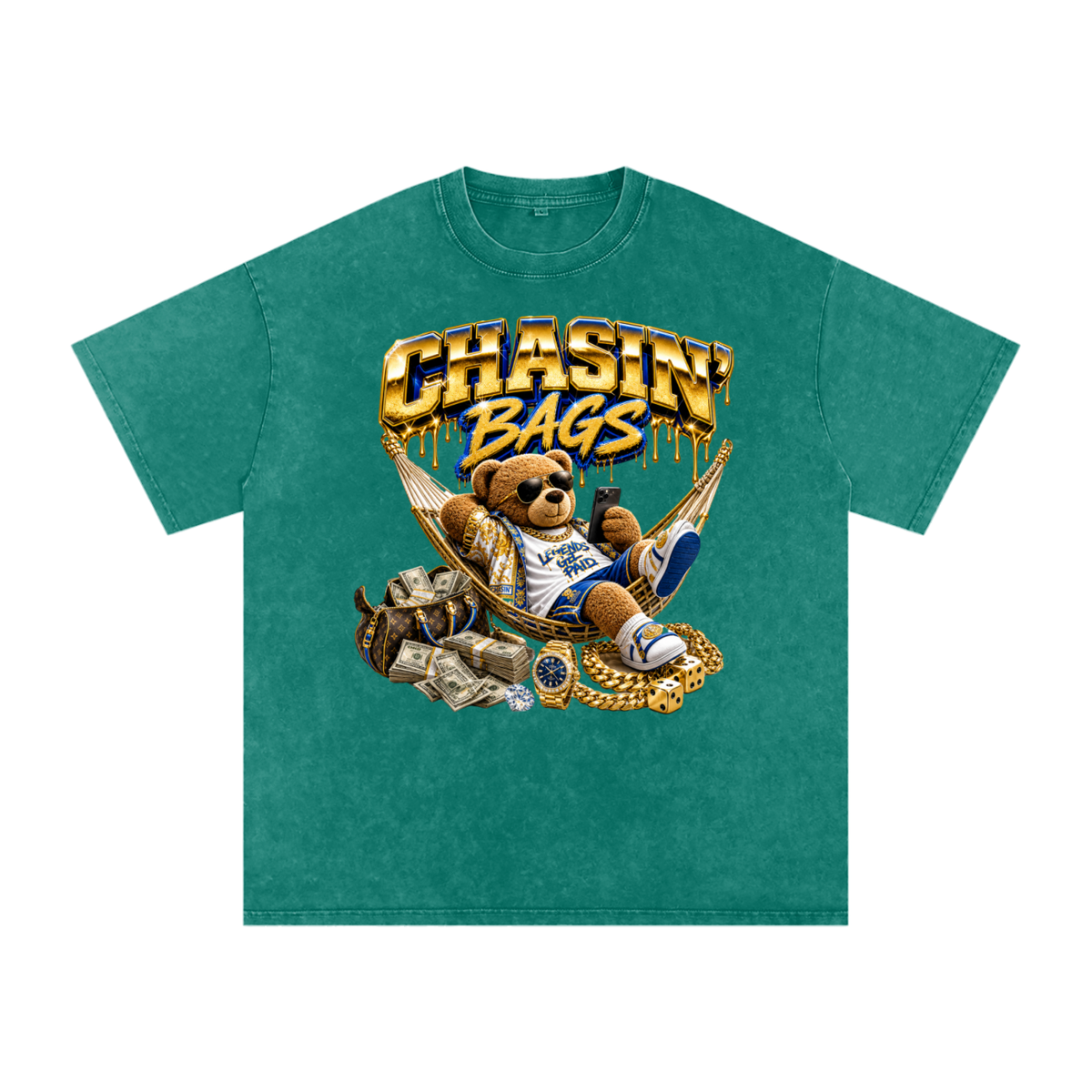 Snow Washed Oversized Cotton T-Shirt