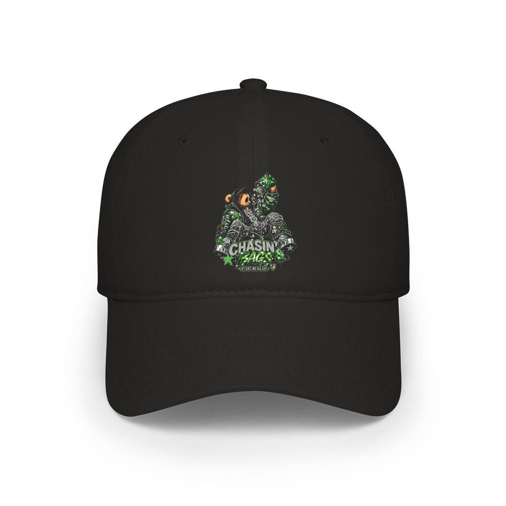 Low Profile Baseball Cap — 'Chasin' Bass' EATING Graphic Hat