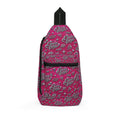 Pink ‘Cruisin’ Boys’ Graphic Sling Bag — Retro Skate Star Hipster Crossbody