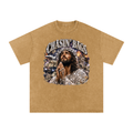 Snow Washed Oversized Cotton T-Shirt