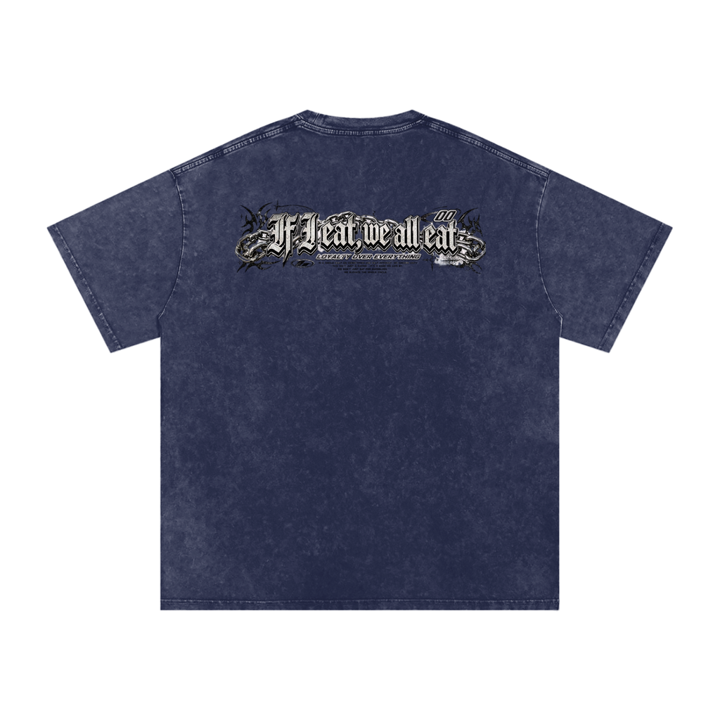 IF I EAT BEARY ON Snow Washed Oversized Cotton T-Shirt