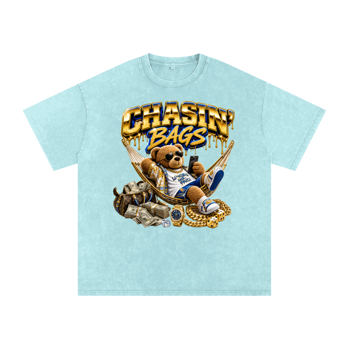 Snow Washed Oversized Cotton T-Shirt