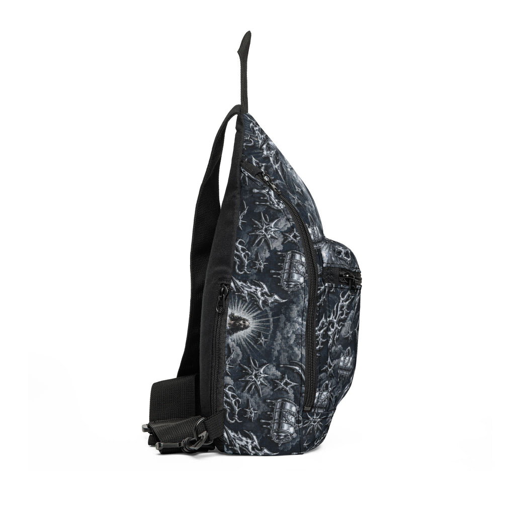 Charcoal Tie-Dye JESUS Sling Bag