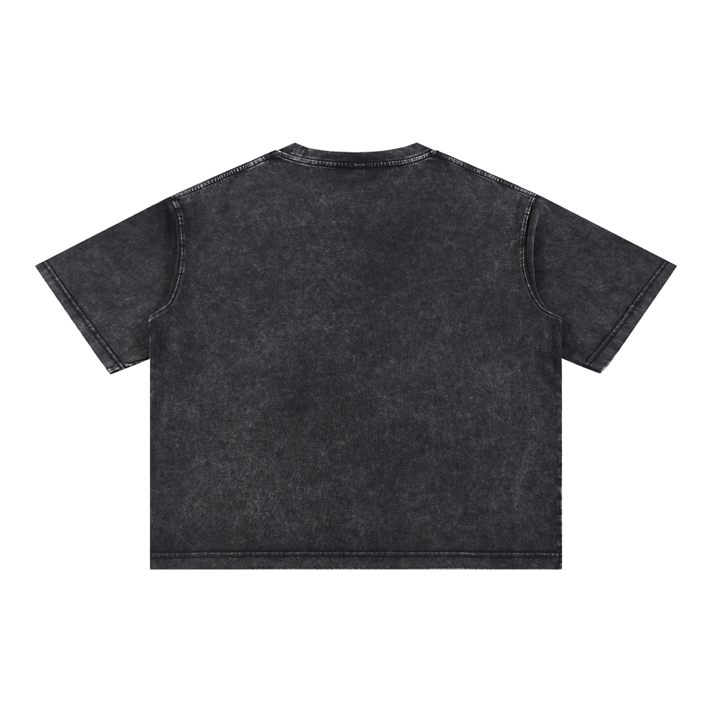 Icon drip Mineral Wash Boxy Cotton T-Shirt