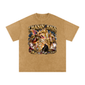 Snow Washed Oversized Cotton T-Shirt