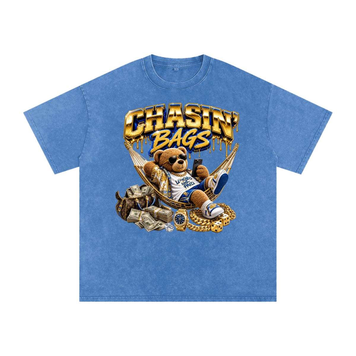 Snow Washed Oversized Cotton T-Shirt