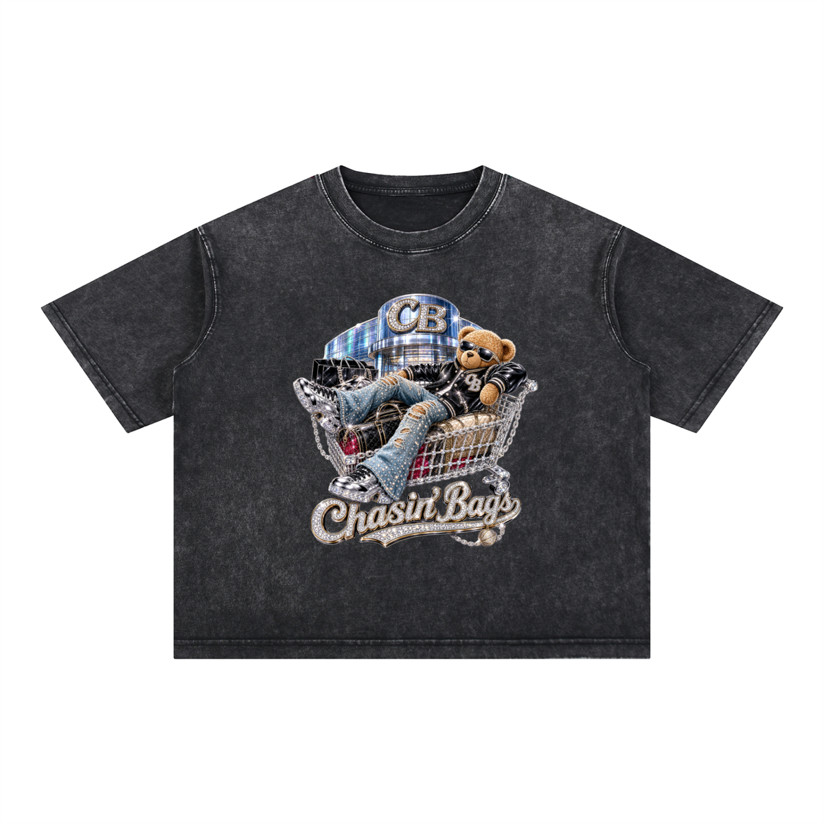 Mineral Wash Boxy Cotton T-Shirt