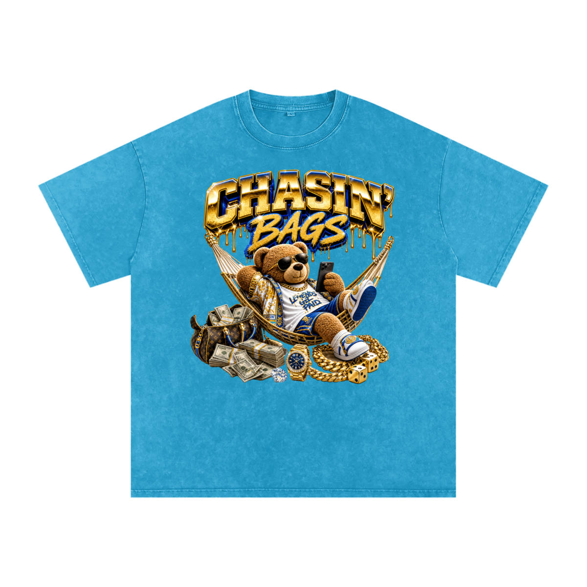 Snow Washed Oversized Cotton T-Shirt