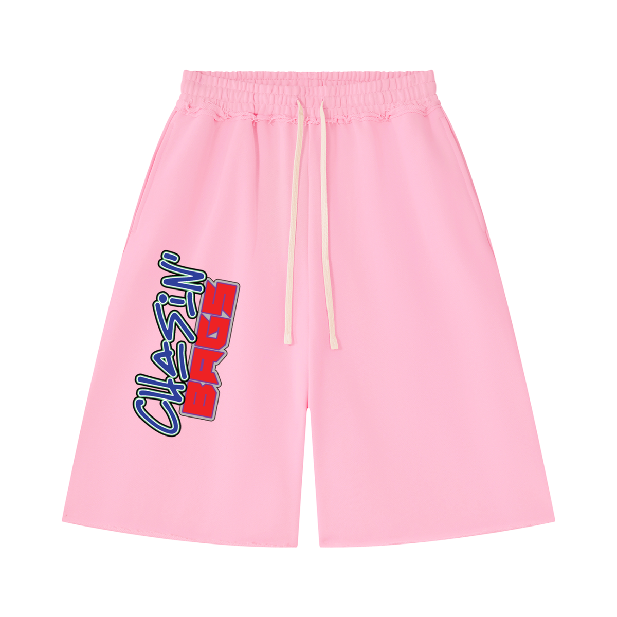 Retro icon 1 on Unisex Heavyweight Raw Edge Shorts