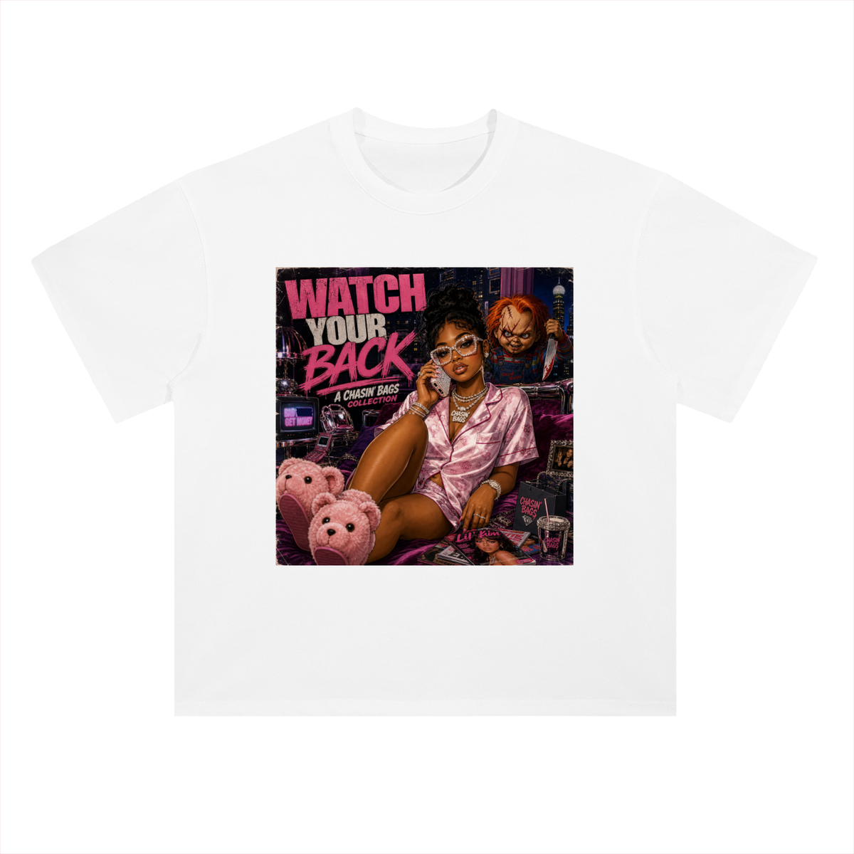 CHUCKY Heavyweight Drop Shoulder Cotton T-Shirt