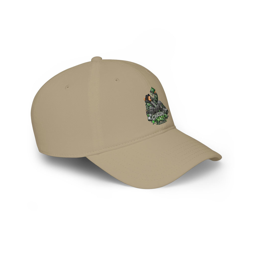 Low Profile Baseball Cap — 'Chasin' Bass' EATING Graphic Hat