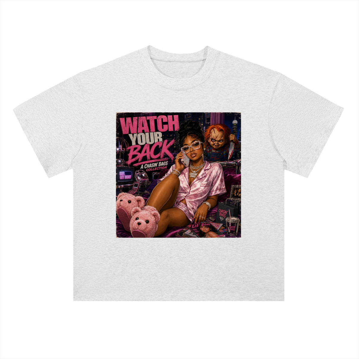 CHUCKY Heavyweight Drop Shoulder Cotton T-Shirt