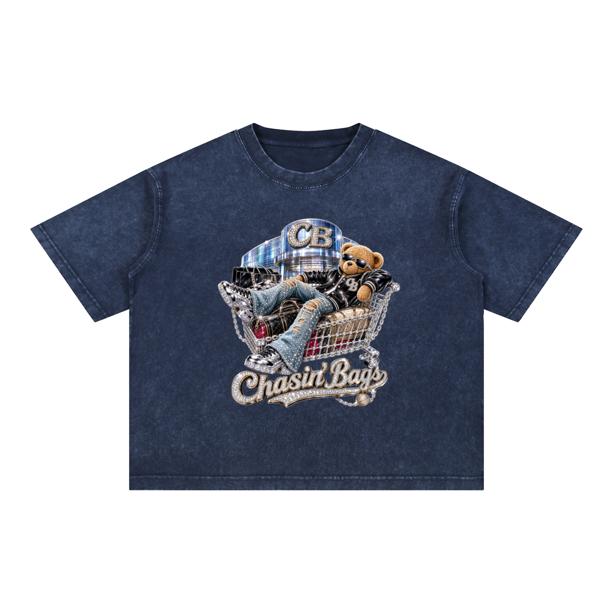 Mineral Wash Boxy Cotton T-Shirt