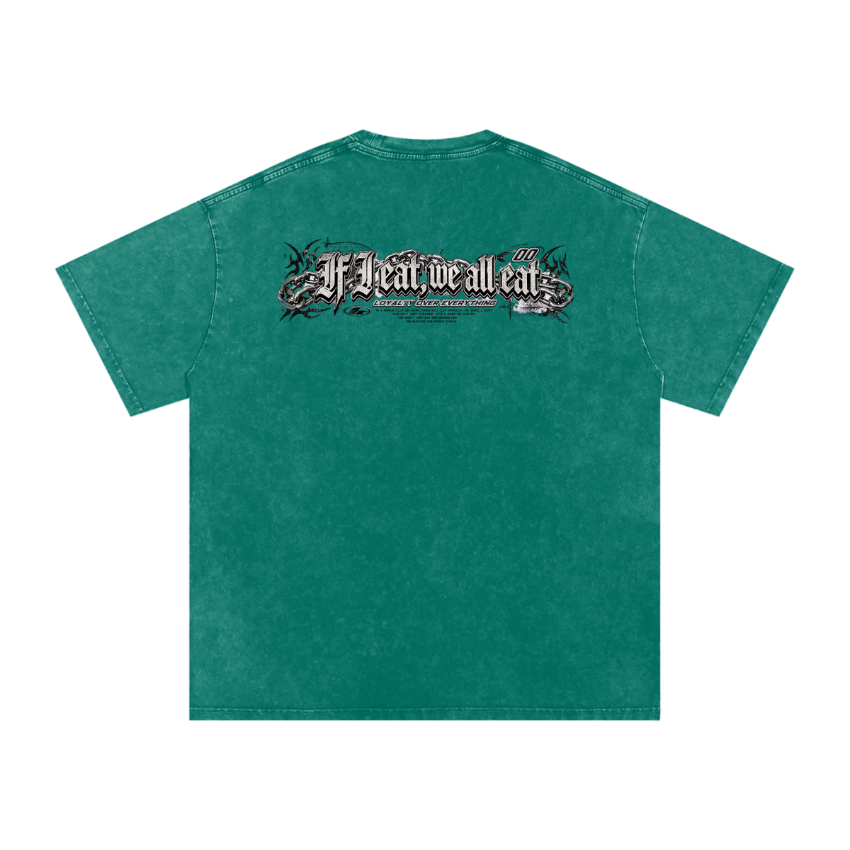 IF I EAT BEARY ON Snow Washed Oversized Cotton T-Shirt