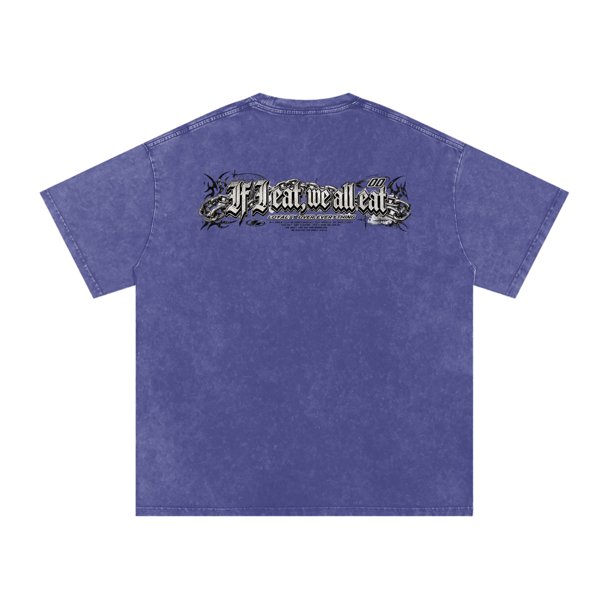 IF I EAT BEARY ON Snow Washed Oversized Cotton T-Shirt
