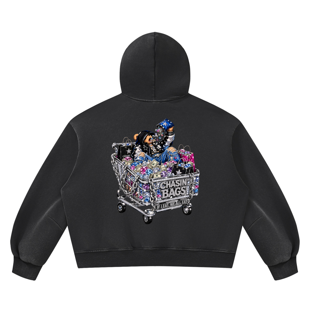Unisex Vintage Wash Boxy Fleece Hoodie