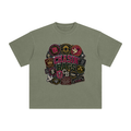 FAITH PATCH COLLAGE MEN Enzyme Washed T-Shirt