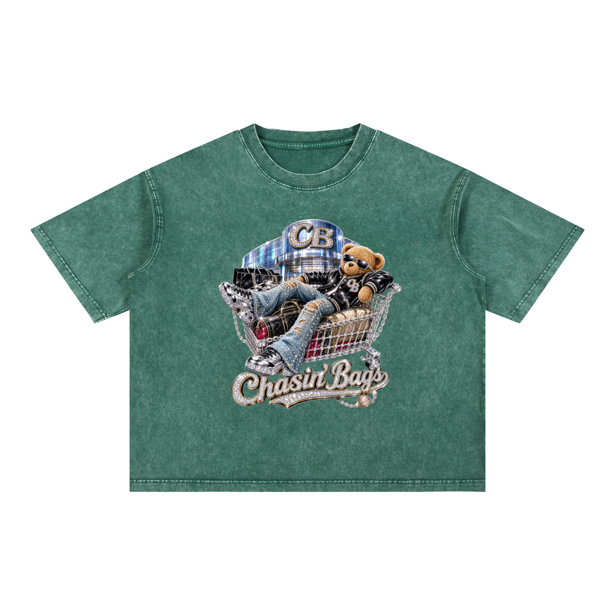 Mineral Wash Boxy Cotton T-Shirt