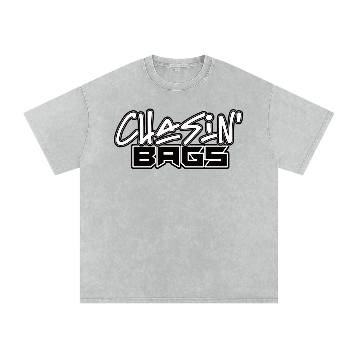 Snow Washed Oversized Cotton T-Shirt