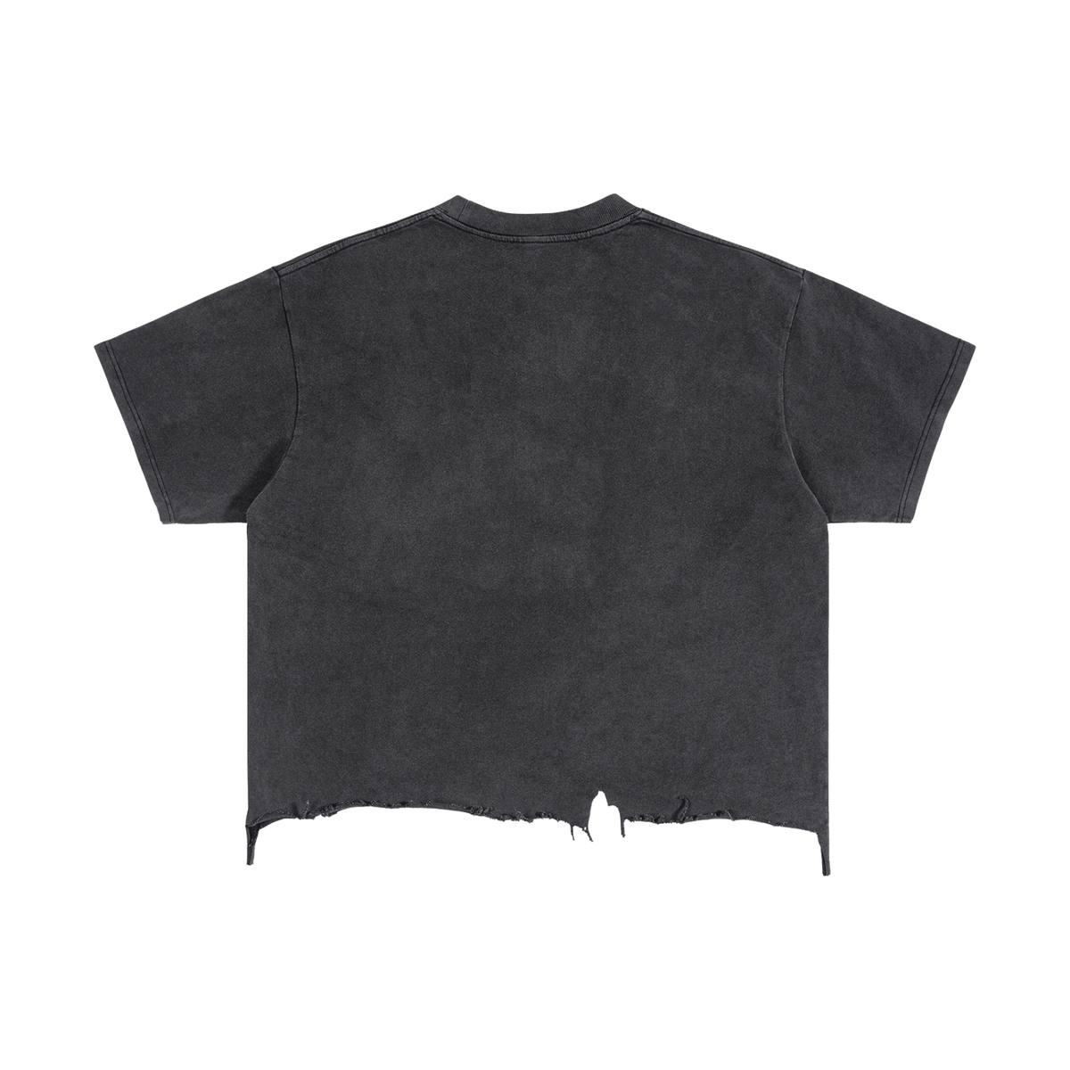 RUNNER on Vintage Wash Boxy Distressed Hem T-Shirt