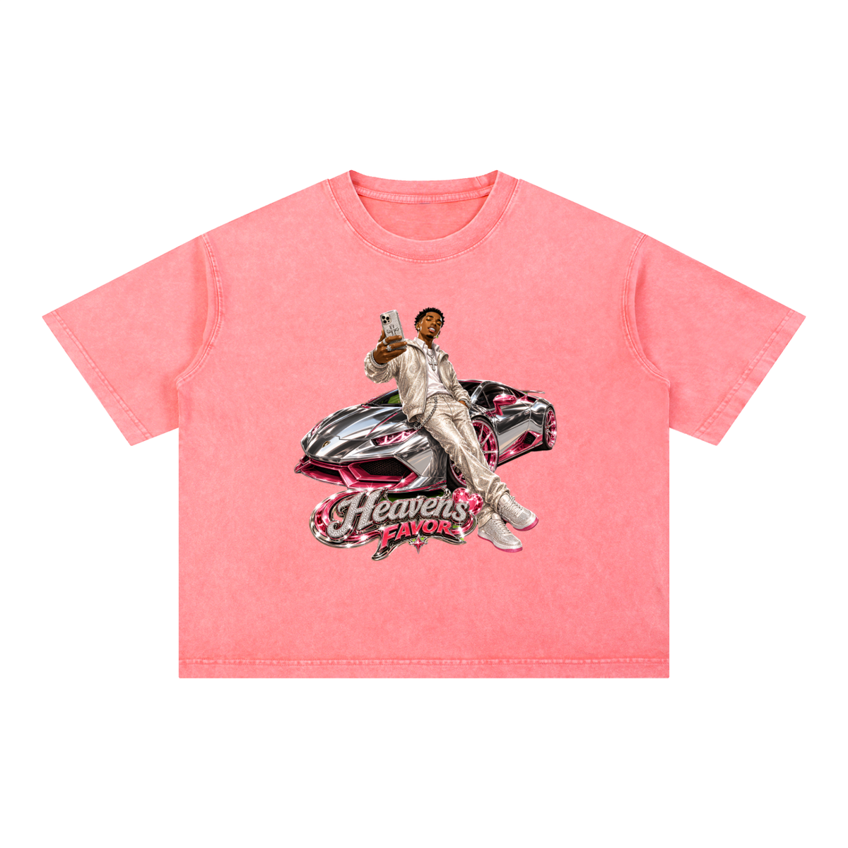 CAR Mineral Wash Boxy Cotton T-Shirt