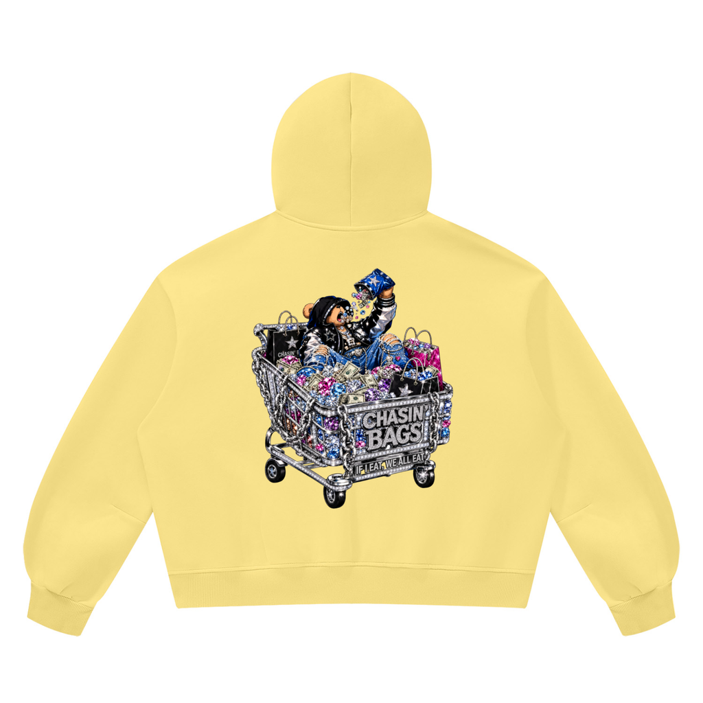Unisex Vintage Wash Boxy Fleece Hoodie