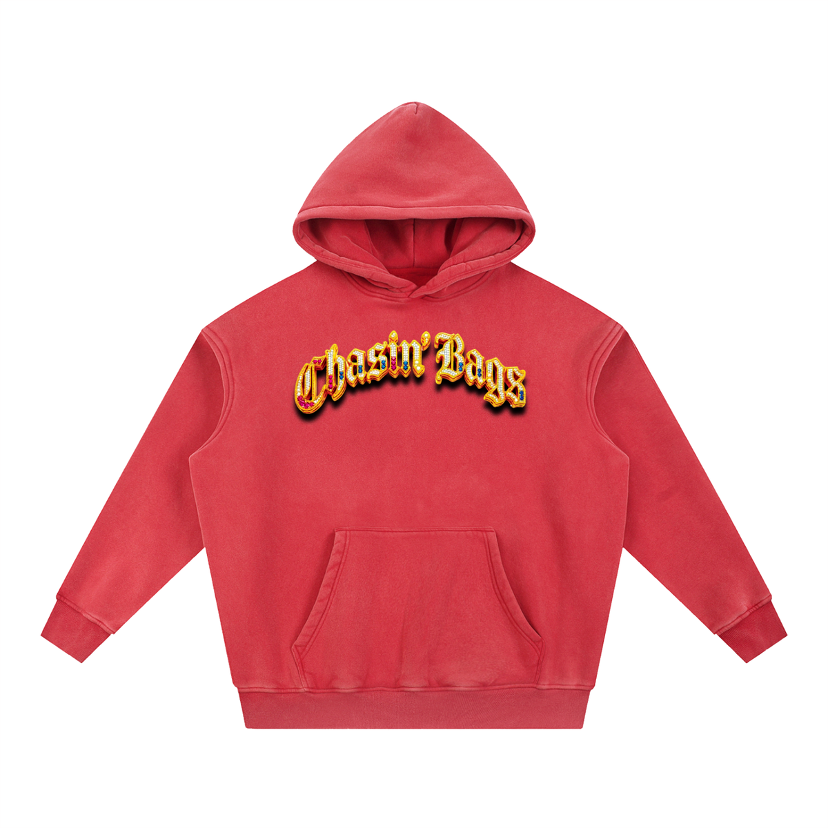 CB on Snow Wash Fleece Oversize Hoodie