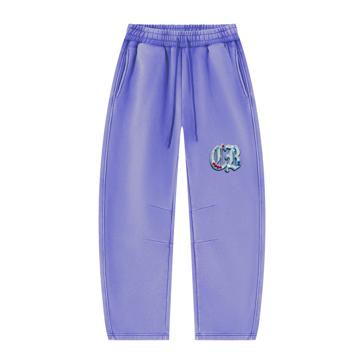 Unisex Vintage Wash Barrel Leg Fleece Sweatpants