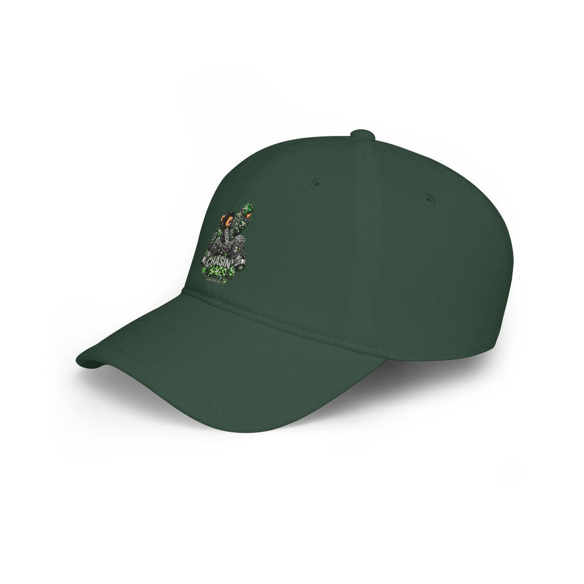 Low Profile Baseball Cap — 'Chasin' Bass' EATING Graphic Hat