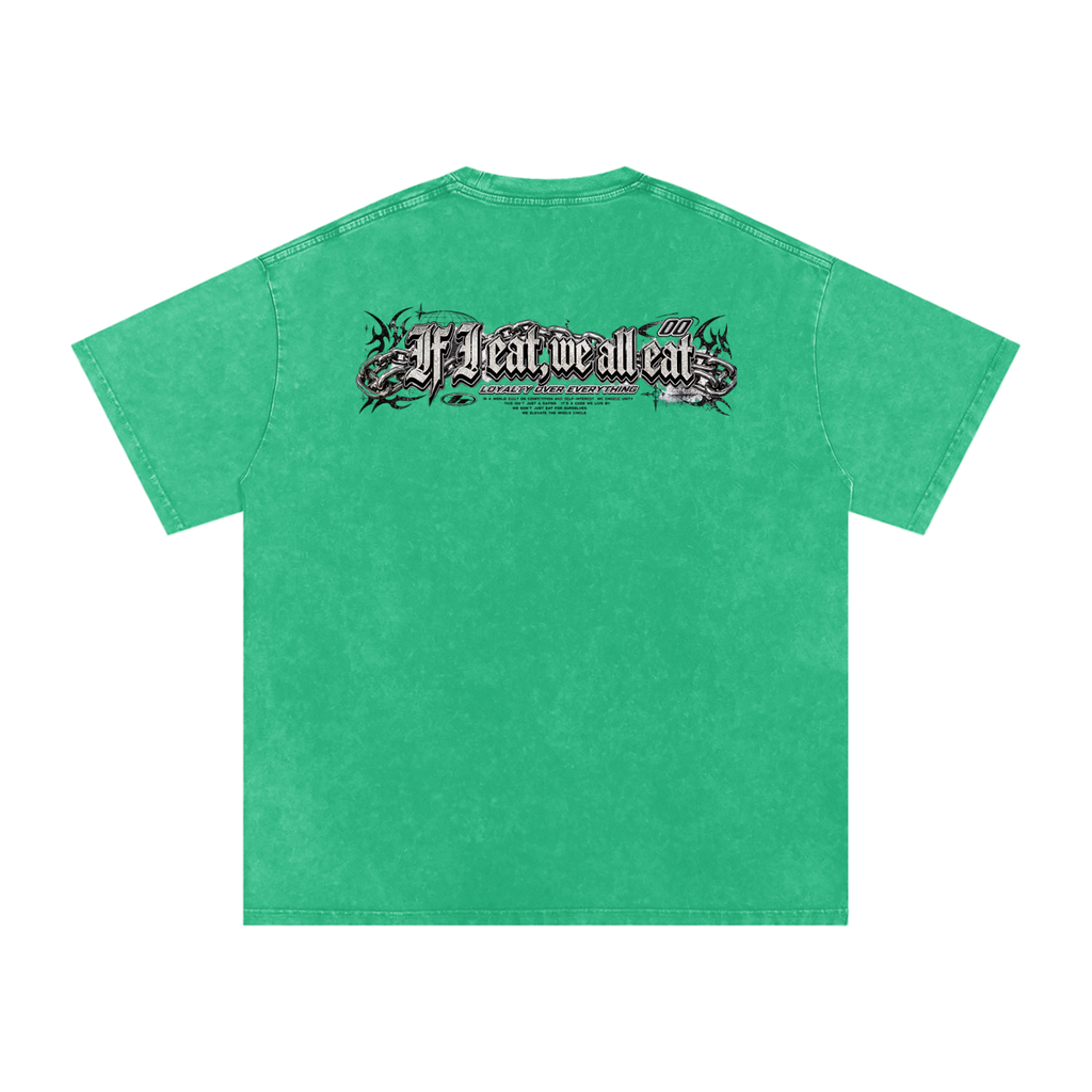 IF I EAT BEARY ON Snow Washed Oversized Cotton T-Shirt