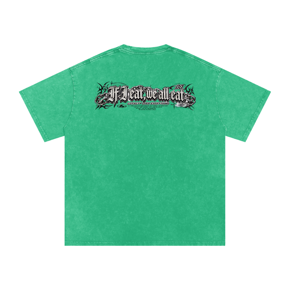 IF I EAT BEARY ON Snow Washed Oversized Cotton T-Shirt