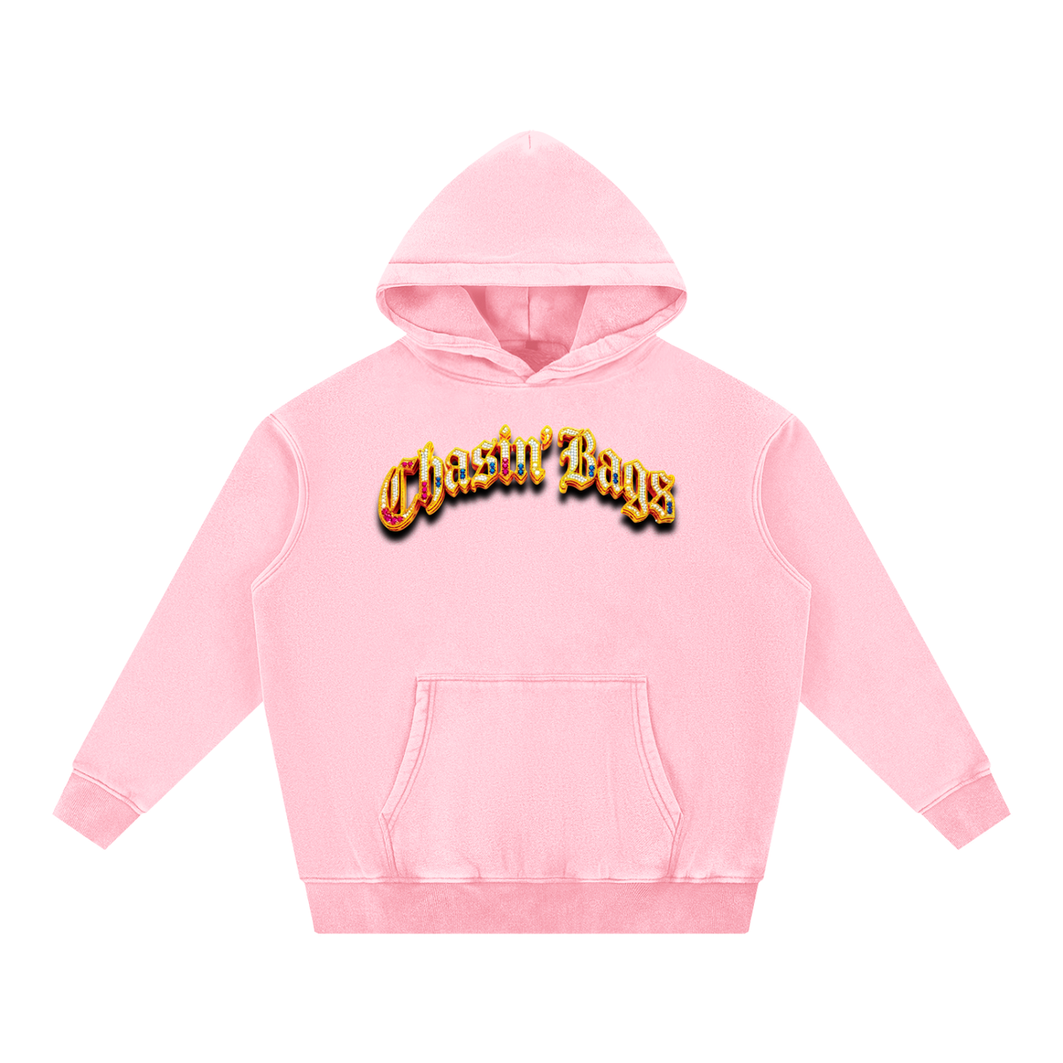 CB on Snow Wash Fleece Oversize Hoodie