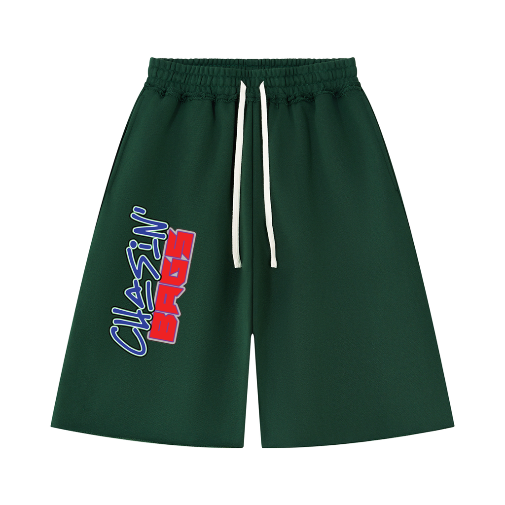 Retro icon 1 on Unisex Heavyweight Raw Edge Shorts