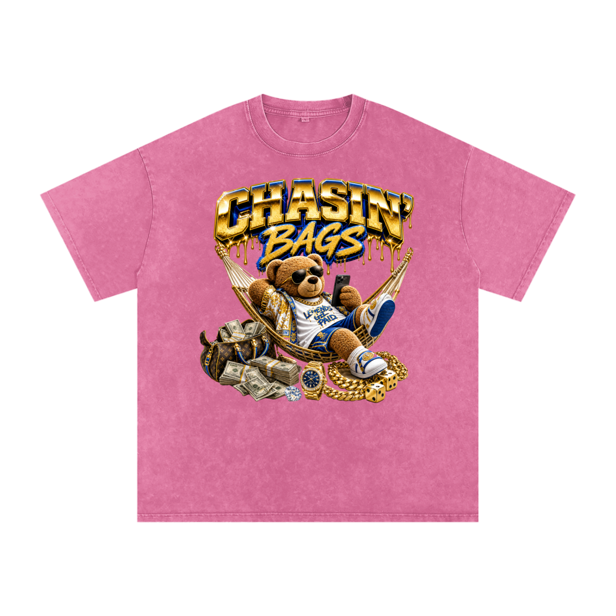 Snow Washed Oversized Cotton T-Shirt