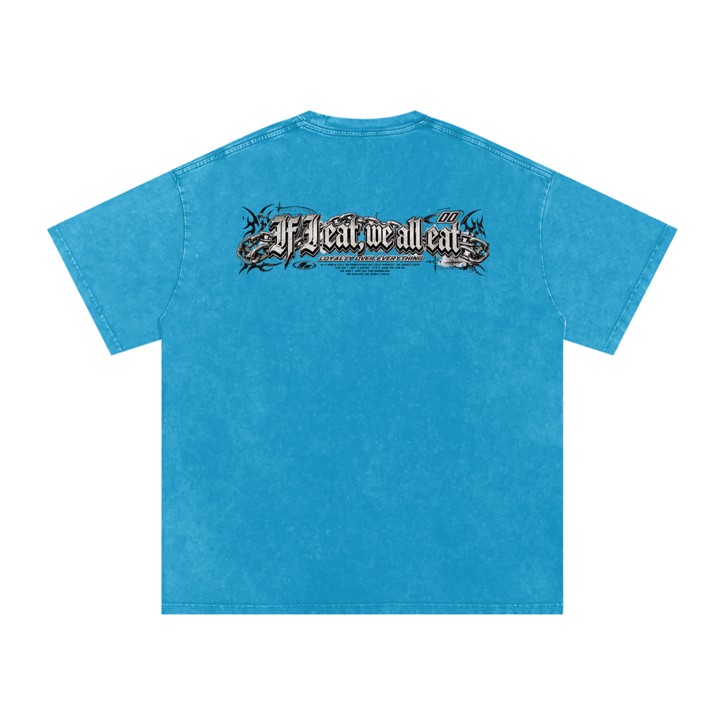 IF I EAT BEARY ON Snow Washed Oversized Cotton T-Shirt