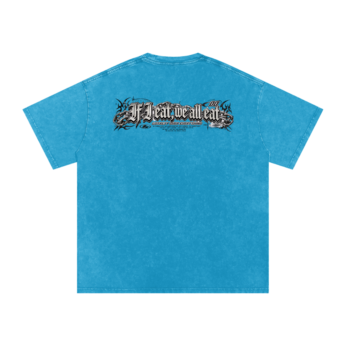 IF I EAT BEARY ON Snow Washed Oversized Cotton T-Shirt