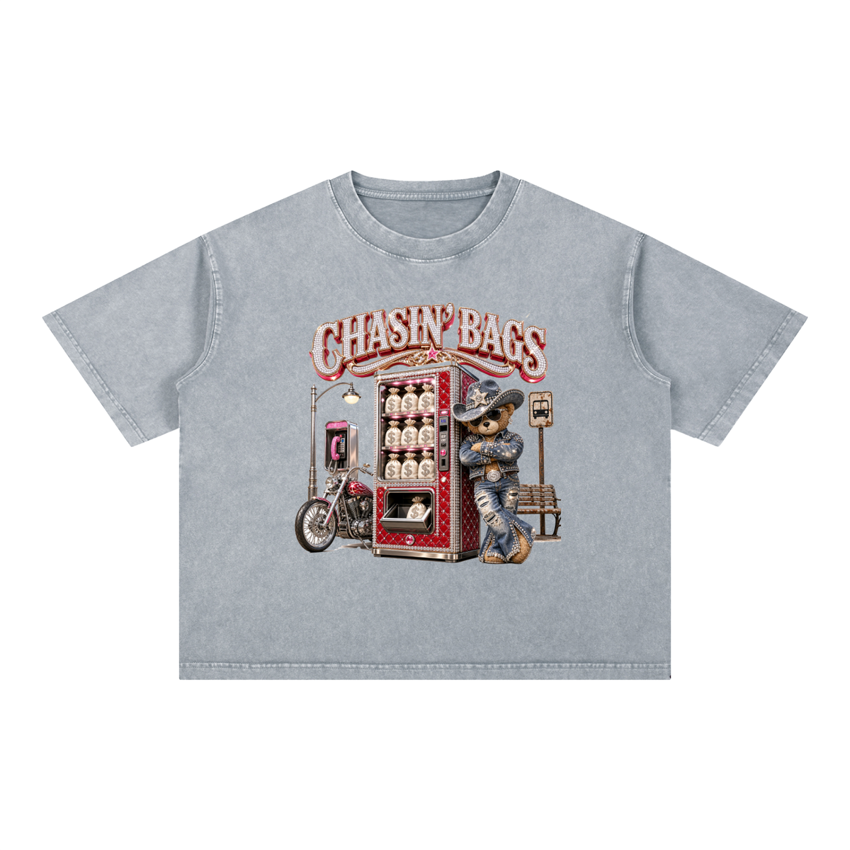 Mineral Wash Boxy Cotton T-Shirt