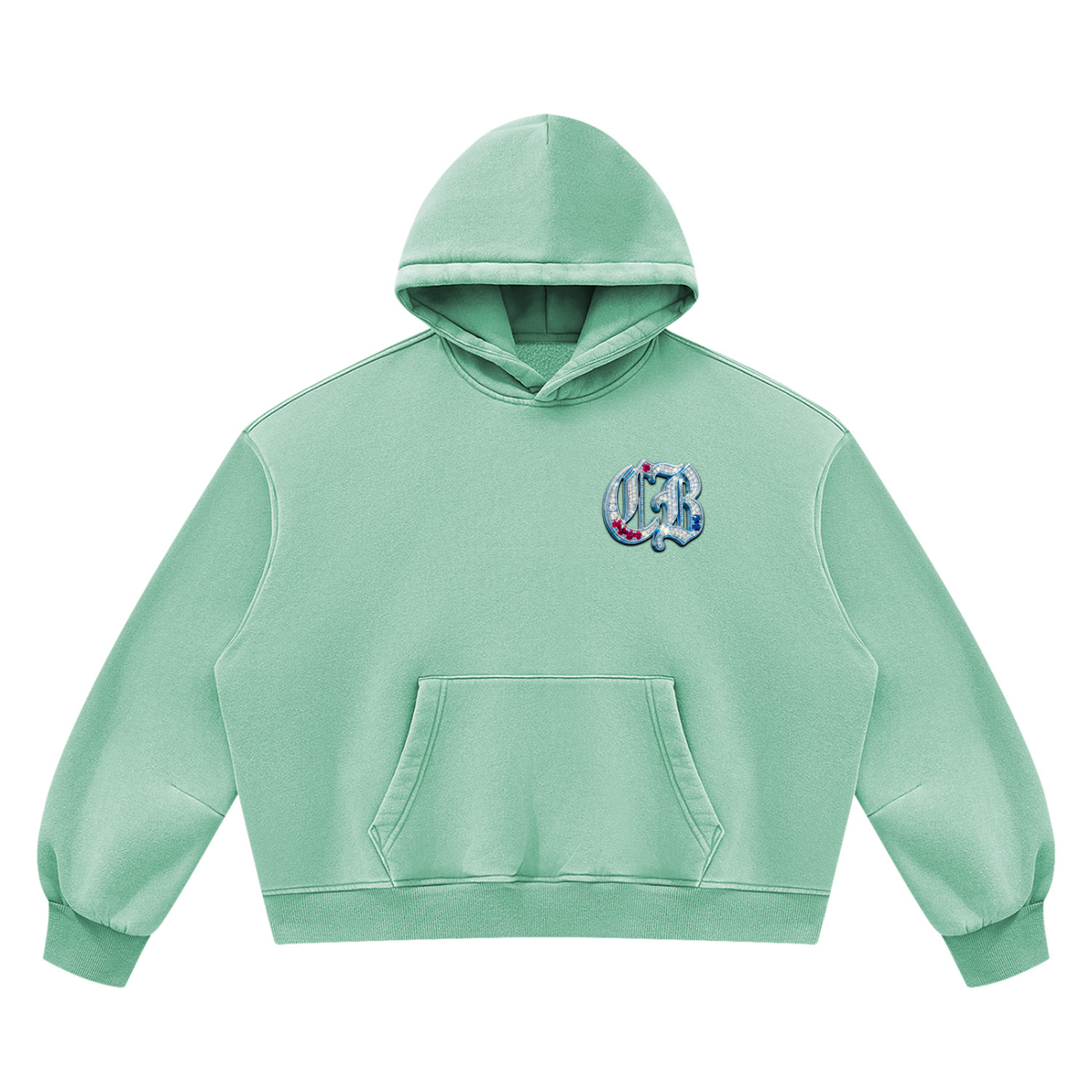 Unisex Vintage Wash Boxy Fleece Hoodie