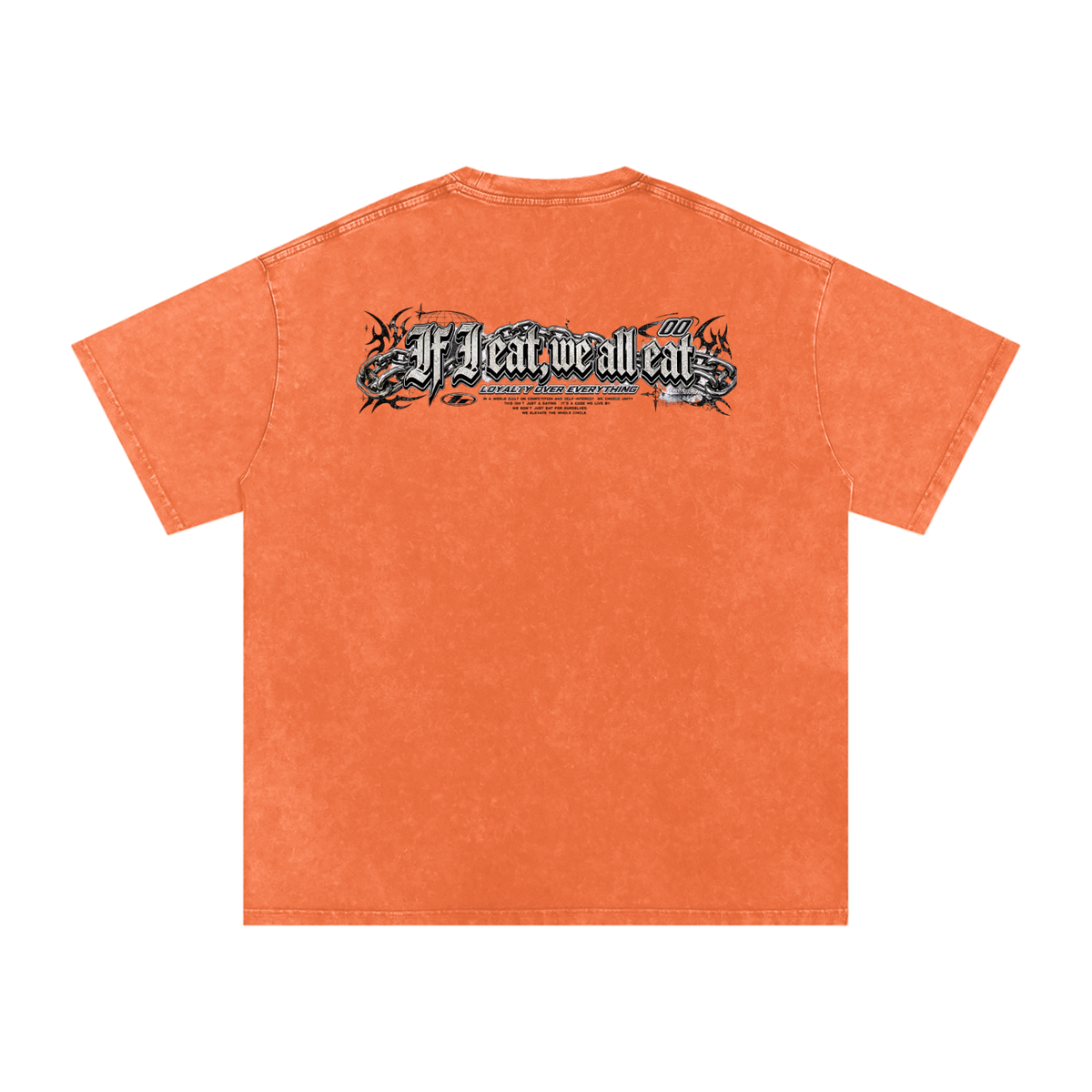 IF I EAT BEARY ON Snow Washed Oversized Cotton T-Shirt