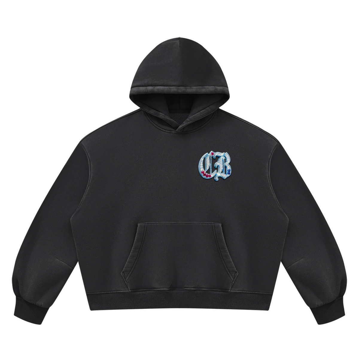 Unisex Vintage Wash Boxy Fleece Hoodie