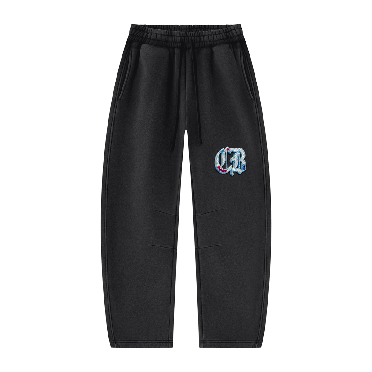 Unisex Vintage Wash Barrel Leg Fleece Sweatpants
